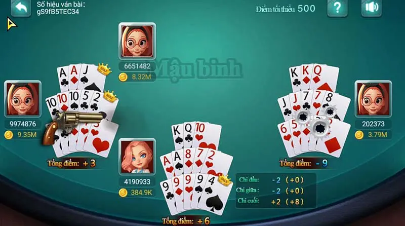 Quy tắc Game Mậu Binh online suncity